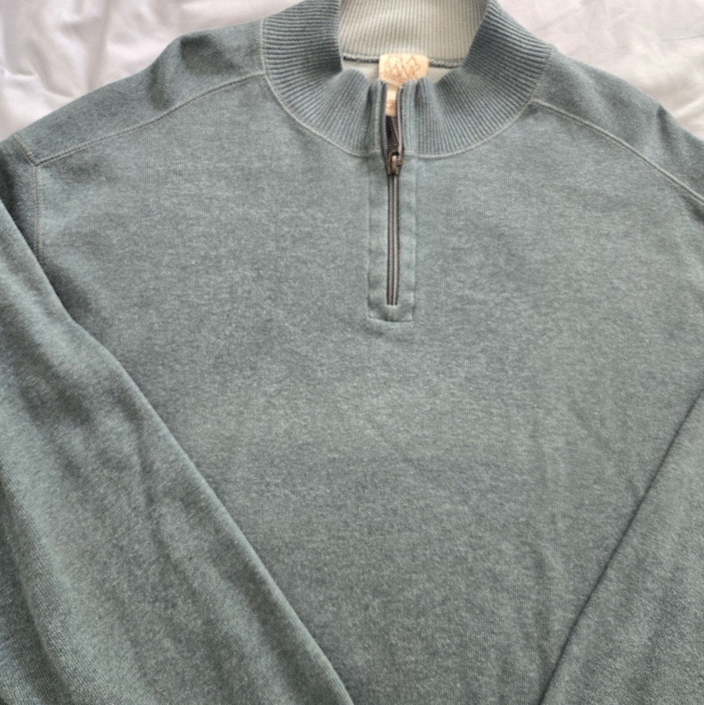 Jos. A. Bank Mebs Quarter Zip Sweater Size XL - Picture 3 of 4